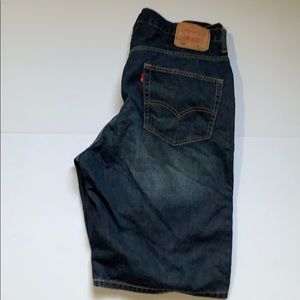 Men’s Levi’s 569 Dark Blue Denim Shorts